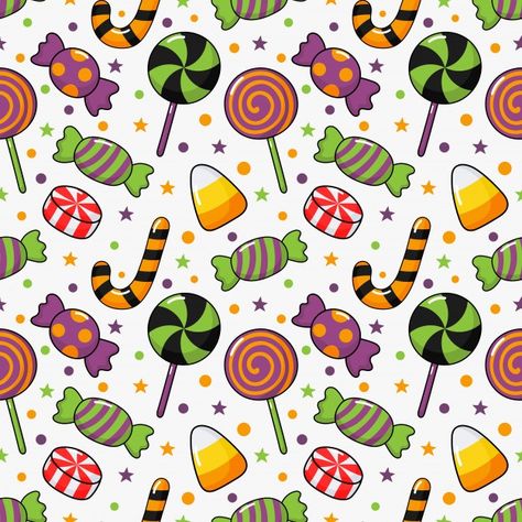 Halloween Food Crafts, Halloween Candies, Candy Background, Imprimibles Halloween, Food Halloween, Dulces Halloween, Animal Print Wallpaper, Halloween Cartoons, Halloween Digital