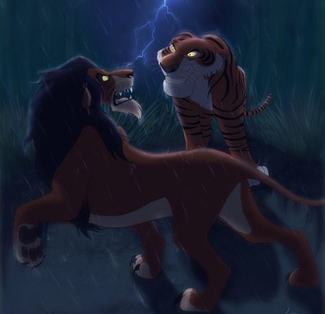 Shere Khan VS Scar Scar Lion King, Shere Khan, Lion King Drawings, Lion King Pictures, Lion King Fan Art, Il Re Leone, Lion King Art, Disney Crossovers, First Meeting