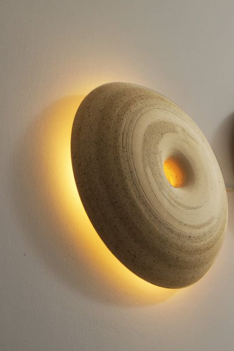 Unique Ceramic Lamp Flush Wall Sconce Dome Wall Lamp | Etsy Modern Wall Lighting, Ceramic Cafe, Hidden Lighting, Lamp Ceramic, Ceramic Wall Lights, Wall Lamps Living Room, Diy Lampe, Wall Lighting Design, Art Decor Diy