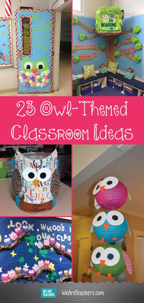 23 Owl-Themed Classroom Ideas That Your Students Will Think Are a Hoot Themed Classroom Ideas, Easter Classroom Decorations, Owl Classroom Decor, Room Door Ideas, Preschool Classroom Themes, Owl Room, Classroom Decor Middle, Easter Classroom, Music Classroom Decor