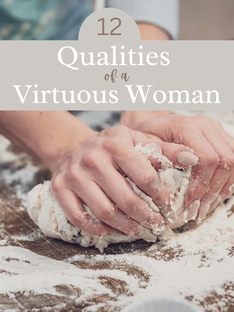 Looking at the 12 qualities of a virtuous woman is a fascinating little peek at what virtue can look like in the life of a woman. A Virtuous Woman, American Heritage Girls, Christian Homemaking, Virtuous Woman, Proverbs 31 Woman, Wise Women, Good Wife, Fine Linen, Proverbs 31