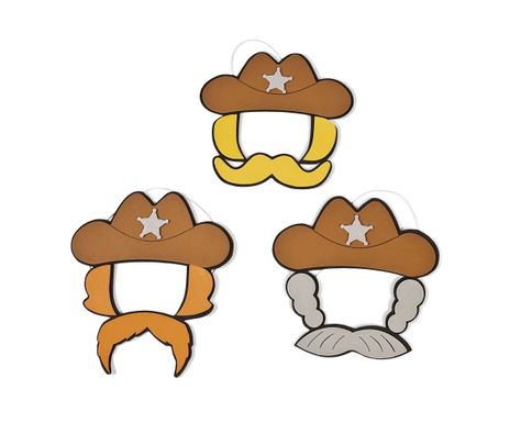 Western Crafts For Kids, Mustache Crafts, Western Party Ideas, Cowboy Crafts, Country Line Dancing, Cowboy Pictures, Western Crafts, Horse Party, Religious Crafts