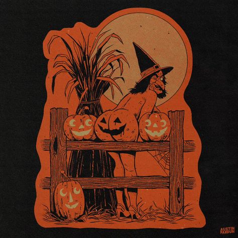 Halloween Vintage Aesthetic, Happy Solar Return, Vintage Halloween Posters, Halloween Pin Up, Vintage Halloween Art, Solar Return, Vintage Halloween Images, Have The Best Day, Pumpkin Drawing