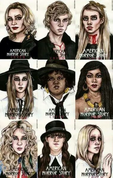 American horror story Ahs Drawings, Coven Characters, Ahs Fan Art, American Horror Story Art, Lily Rabe, American Horror Story 3, Ahs Coven, American Horror Story Seasons, American Horror Story Coven