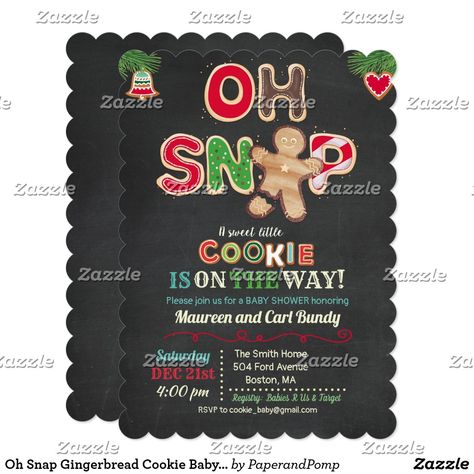 Cookie Swap Party, Gingerbread Baby, Cookie Exchange Party, Holiday Cookie Exchange, Chalkboard Invitation, 21st Birthday Invitations, Christmas Party Themes, Cookie Swap, Christmas Baby Shower