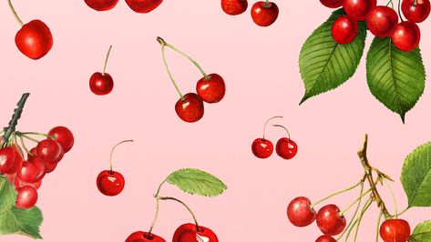 Cherry Wallpaper Laptop, Cherry Wallpaper Iphone, Red And Pink Background, Strawberry Wallpaper, Baby Table, Laptop Wallpapers, Wallpaper Themes, Hand Images, Iphone Wallpaper Themes