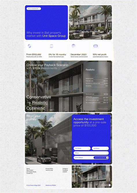 UNIT NUANU VILLAGE - website design :: Behance Credit Card Website Design, Behance Website Design, Website Design Elements, Website Design Real Estate, Bento Web Design, About Page Web Design, Editorial Website Design, Web Design Modern, Website Wireframe