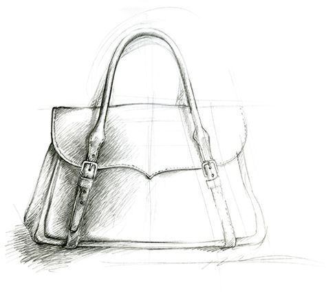 Sketch bag / croquis sac Hand Bag Drawing Sketch, Handbag Sketch, Fleece Bag, Pencil Drawings For Beginners, Bag Illustration, Drawing Accessories, Drawing Bag, Fashion Illustration Sketches, Handcrafted Bags