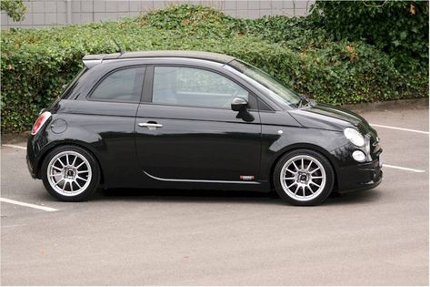 500: Lowered Fiat 500 Sport - The FIAT Forum Fiat 500 Accessories, Fiat 500 Black, Fiat 500 Sport, Datsun 280z, Fiat 500 Lounge, 500 Abarth, Vespa Px, Fiat Cars, New Vehicle