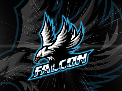 Falcon Mascot Logo by Karthick K Falcon Logo Design, Logan Logo, Falcons Logo, Hawk Logo, Falcon Logo, Yearbook Themes, Esports Logo, Game Logo Design, Gaming Logo