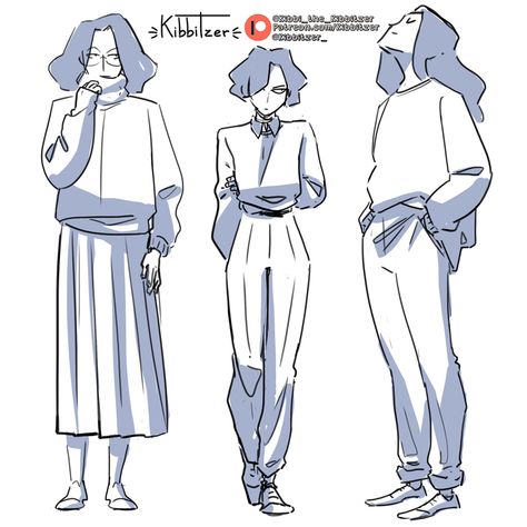 Kibbitzer Standing Pose, Shrugging Drawing Reference, Reserved Character Pose, Nerdy Poses Drawing, Kibbitzer Full Body Reference, Kibbitzer Clothes Reference, Kibbitzer Clothes, Person In Dress Drawing Reference, Oc Ref Sheet Poses