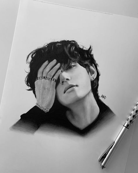 ako 赤穂 on Twitter: "lil sketch 🧈 #bts #btsfanart #BTS_Butter #taehyung #v… " Butter Drawing, Taehyung Sketch, Beautiful Pencil Sketches, Taehyung's Art, Pencil Sketch Portrait, Ariana Grande Drawings, Fanart Kpop, Realistic Pencil Drawings, Sketch Portrait