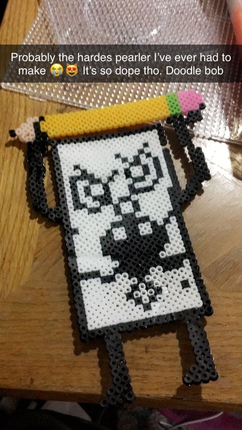 Doodle Bob, Easy Perler Beads Ideas, Beads Designs, Beads Ideas, Bead Ideas, Perler Beads Designs, Perler Bead, Bead Designs, Perler Beads