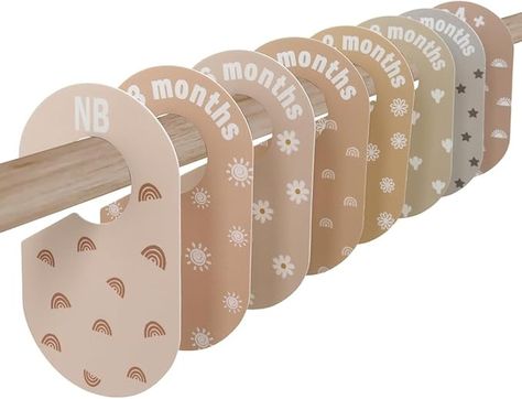 Amazon.com: eoscasely Baby Closet Divider, Baby Wardrobe Organizer, Double-Sided Minimalist Cute Design, Nursery Decor Clothes Hanger Dividers for Sorting 8 Sizes from Newborn to 12+ Months : Baby Hanger Dividers, Clothing Organization, Baby Closet Organization, Groomsmen Proposal Gifts, Wardrobe Organizer, Baby Closet Dividers, Baby Wardrobe, Groomsmen Gift Set, Closet Dividers