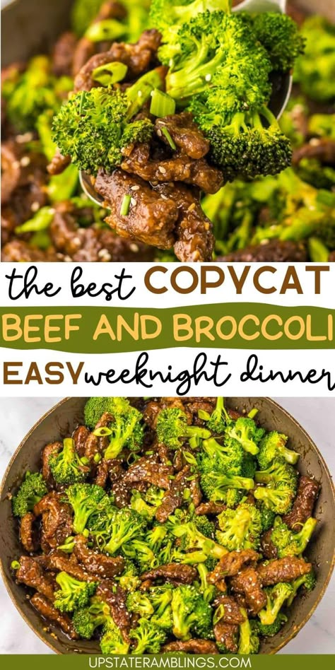 Recreate the magic of Panda Express at home with this easy and delicious Beef & Broccoli recipe. Perfect for a healthy weeknight dinner, this dish combines tender beef and crisp broccoli in a flavorful sauce. It's a quick meal that will satisfy your cravings without the takeout cost. Beef And Broccoli Panda Express, Beef And Broccoli Recipe Healthy, Instant Pot Beef And Broccoli Stew Meat, Chinese Beef And Broccoli Crock Pot, Quick And Easy Beef And Broccoli, Beef And Broccoli With Noodles, Beef And Broccoli With Leftover Steak, Easy Broccoli Beef Recipe, Dinner Ideas Using Beef