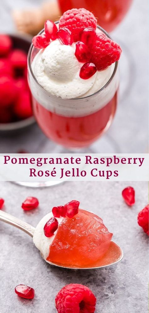 Champagne Jello, Raspberry Champagne, Jello Cups, Jello Dessert, Milk Pudding, Gluten Free Meal Plan, Dessert Shots, Raspberry Ice Cream, Blueberry Cookies