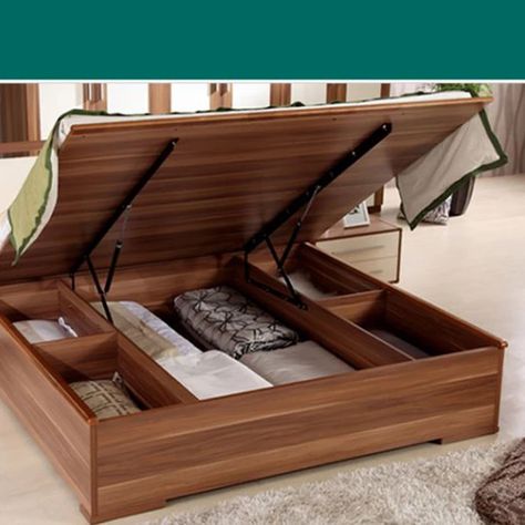 Lift Up Bed, Diy Storage Bed, Bed Lifts, Bed Frame Design, Wooden Bed Design, Bed Modern, Bed Design Modern, Sofa Storage, Bedroom Bed Design