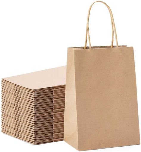 Switory 50pc Party Bags Kraft Gift Bag 13.3 x 9.5 x 20.3cm Brown Shopping Paper Bag with Twisted Handles for Party Favor, Packaging, Customization, Carry, Retail, Merchandise, Wedding : Amazon.co.uk: Stationery & Office Supplies Retail Shopping Bags, Small Paper Bags, Retail Bags, Kraft Bag, Merchandise Bags, Birthday Gift Bags, Brown Paper Bag, Brown Kraft Paper, Craft Bags