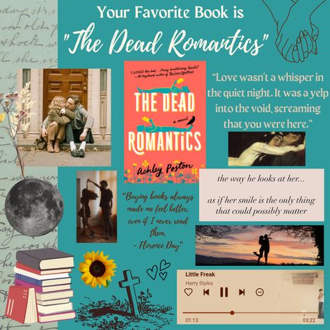 The Dead Romantics Aesthetic, The Dead Romantics Book, Romantics Aesthetic, The Dead Romantics, Ashley Poston, Characters Aesthetic, Recommended Books, Reading Area, Peeta Mellark