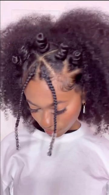 @haircareavenue on Instagram: "another fun half up half down style🤍 Follow @haircareavenue for daily natural hair tips and inspiration for men and women ✨✨✨ 🎥: @_cicimichele “tag me in any recreations🫶🏽” ⠀⠀⠀⠀⠀⠀⠀⠀⠀⠀⠀⠀⠀⠀⠀⠀⠀⠀⠀⠀⠀⠀⠀⠀⠀⠀⠀⠀⠀⠀⠀⠀⠀⠀⠀⠀ #curlyhairstyles #curlyhairstyle #naturalhairstyles #bantuknots #curlyhair #naturalcurls #naturalhairrocks #curlygirlmethod #hairstyles #curlynaturalhair" Half Twist Half Down Natural Hair, Half Up Half Down Hairstyles On Natural Hair, Half Up Half Down Bantu Knots Hairstyles, Bantu Knot Crown Half Up Half Down, Natural Half Up Half Down Black Women, Front Braided Back Out Natural Hair, Half Up Half Down Twist Hairstyles, Half Uo Half Down Black Women, Half Up Half Down Natural Hair Black Women