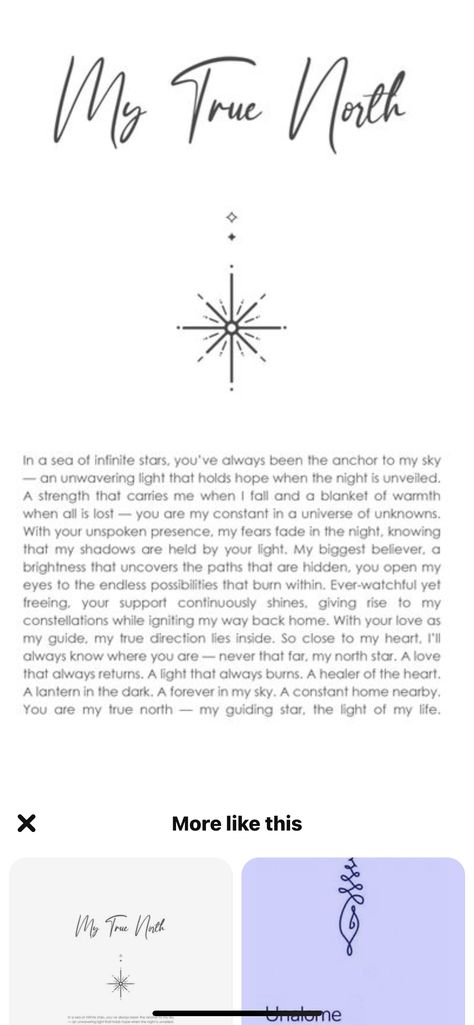 My North Star Quote, My True North Quote, Find Your True North Tattoo, Compass True North Tattoo, North Star Couple Tattoo, North Star Best Friend Tattoo, Basic Compass Tattoo, Calm To My Storm Tattoo, North Star Tattoo Behind Ear