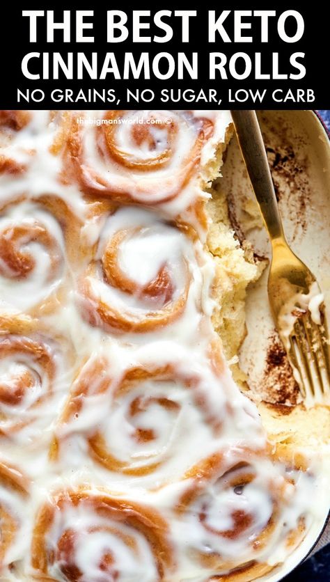 The best keto and low carb cinnamon rolls are so fluffy and delicious, and topped with a gorgeous cream cheese frosting! No sugar, no dairy, and no grains! Perfect for a keto breakfast! 4 Ingredient Cinnamon Rolls, Healthy Dessert Recipes Greek Yogurt, Yogurt Dough Cinnamon Rolls, Greek Yogurt Dough Cinnamon Rolls, Easy Gluten Free Cinnamon Rolls No Yeast, Cinnamon Rolls With Greek Yogurt, Gluten Free Cinnamon Rolls No Yeast, Vegan Cinnamon Rolls No Yeast, Keto Cinnamon Rolls Easy