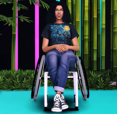 Coming for you, Solas. Eventually. | Relaxed Wheelchair Poses Pt.1  Hello!! Having sims... Sims 4 Cc Wheelchair, Sims 4 Wheelchair Pose, Sims 4 Wheelchair Mod, Sims 4 Wheelchair, Wheelchair Poses, Wheelchair Sports, 4 Poses, Mini Series, Maxis Match