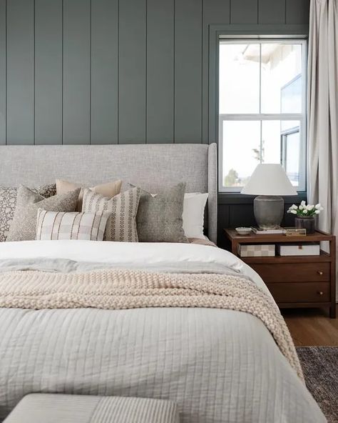 Millstone Gray Bedroom Paint Benjamin Moore Millstone Gray, Millstone Gray Benjamin Moore, Benjamin Moore Green Gray, Millstone Gray, Sherwin Williams Grizzle Gray, Grizzle Gray, Dark Gray Paint Colors, Benjamin Moore Bedroom, Benjamin Moore Green