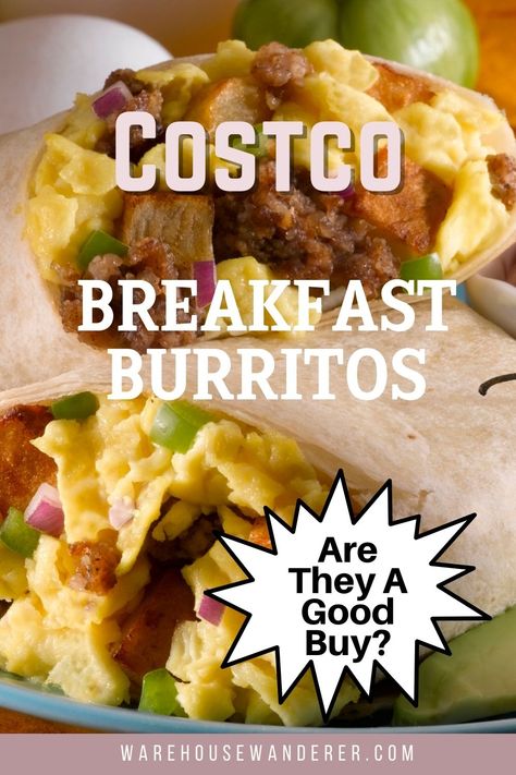 Image of breakfast burrito Costco Breakfast Ideas, Easy Breakfasts, Work Food, Frozen Breakfast, Work Meals, Busy Morning, High Protein Breakfast, Breakfast On The Go, Protein Breakfast