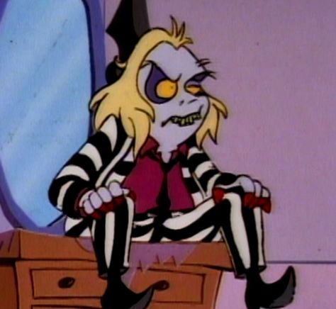 Beetlejuice Pfp Cartoon, Beetlejuice Scenes, Beetlejuice Images, Beetlejuice Pfp, Cartoon Beetlejuice, Beetlejuice Stuff, Early 2000s Cartoons, Beetlejuice Fan Art, Beetlejuice Cartoon