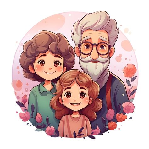 Photo celebrating grand parents day cute... | Premium Photo #Freepik #photo Parents Day Drawing, Line Art Template, Grand Parents Day, Grand Parents, Parents Day, Poster Drawing, Blessed Quotes, Couple Illustration, Family Illustration