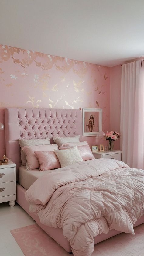 Discover the best pink bedroom ideas for G r e y a n d B l a c k a n d S o f t bedrooms Perfect for T e e n s G r a y a n d D a r k R o s e S m a l l spaces Get inspired with W h i t e a n d K i d s G r e e n a n d G i r l y D u s t y tones Women Bedroom Ideas Grown, Cozy College Apartment, Pretty Pink Room, Dorm Room Pink, Pink And Gold Bedroom, Pink Dorm Room Decor, Cream And White Bedroom, Pink Dorm Rooms, College Bedroom Apartment