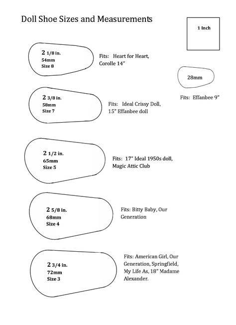 Shoe sizes from thesavagepea.blogspot.com Shoe Patterns, Baby Doll Shoes, American Girl Doll Shoes, Doll Shoe Patterns, Dressing Ideas, Doll Clothes Patterns Free, American Girl Doll Clothes Patterns, Sewing Doll Clothes, Doll Sewing