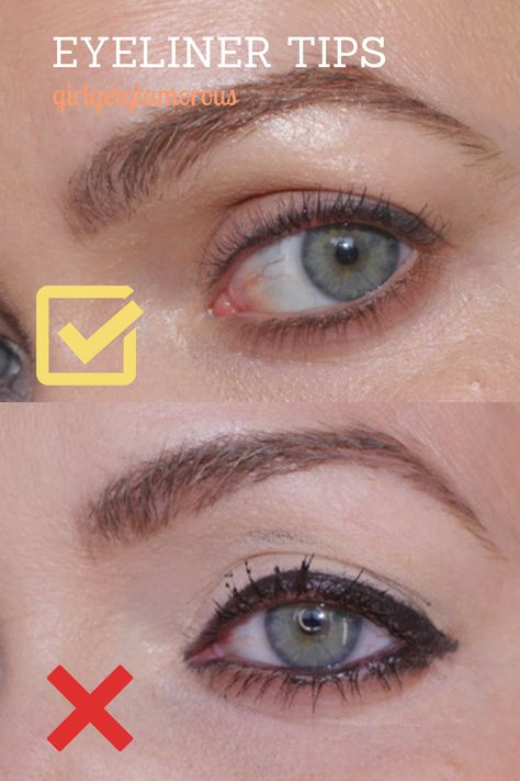 Eyeliner For Natural Look, How To Do Minimal Eyeliner, Lower Waterline Eyeliner, Lower Eyelid Eyeliner, Eyeliner For Blondes, Where To Apply Eyeliner, Top Lid Eyeliner, How To Apply Eyeliner To Bottom Lid, How To Wear Eyeliner For Beginners