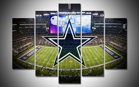 Dallas Cowboy's wall piece.. Dallas Cowboys Wall Decor, Dallas Cowboys Skull, Dallas Cowboys Posters, Dallas Skyline Bkue Lights, Att Stadium Dallas Cowboys, Wall Art Canvas Prints, Dallas Cowboys, Energy Drink Can, Dallas