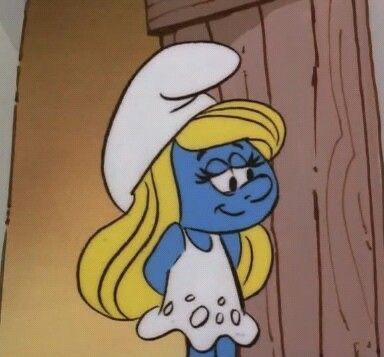 smurfette Smurfette Aesthetic, Smurfs Aesthetic, Smurfette Halloween Costume, Smurfette Costume, Smurfette Costumes, Blue Cartoon Character, Little Miss Characters, The Smurfs, Childhood Movies