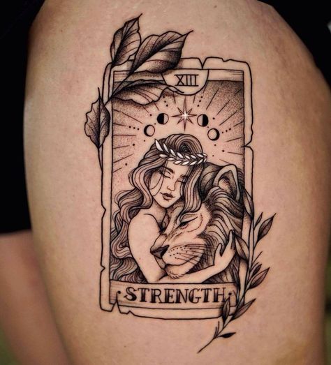 Tarot Card Tattoo Ideas, Card Tattoo Ideas, Female Tattoo Designs, Hirsch Tattoo, Backpiece Tattoo, Tarot Card Tattoo, Tarot Tattoo, Card Tattoo Designs, Tattoo Ideas Small