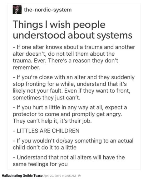 Secondary Structural Dissociation, D.i.d System, Osdd-1b System, Dissociated Identity Art, Disassociative Identity Disorder, Did System, Illness Humor, Internal Family Systems, Info Board