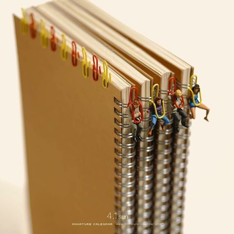 Miniature Calendar, 달력 디자인, Mini People, Miniature People, Miniature Photography, Tiny People, Small People, Kumamoto, Tiny World