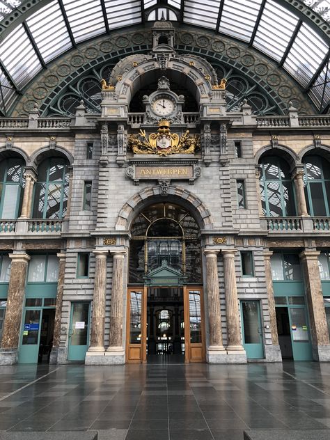 Train station in Antwerp Train Station, Train, Photography