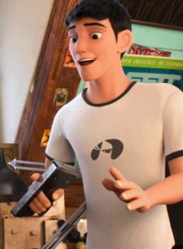 Hatless Tadashi Hamada. Big Hero 6 Tadashi, Tadashi Hamada, Baymax, Hero 6, Big Hero 6, Disney Kids, Big Hero, Disney And Dreamworks, Disney Animation