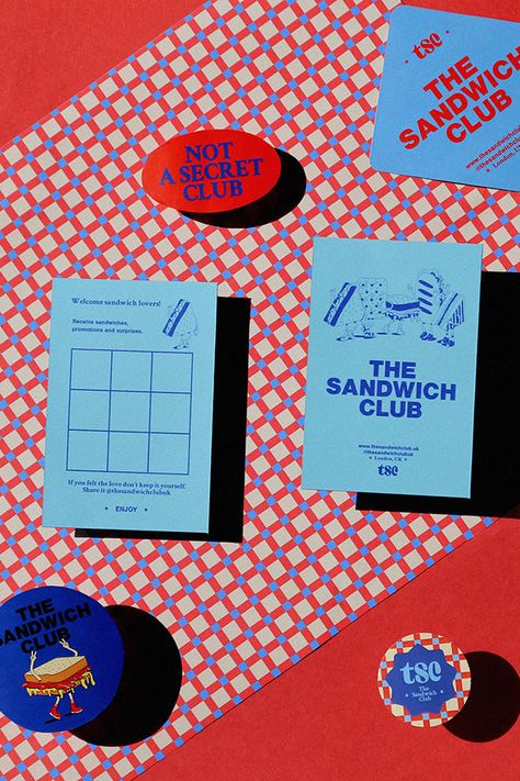 THE SANDWICH CLUB on Behance The Sandwich Club, Sandwich Branding, Bbq Illustration, Diner Branding, Sandwich Club, Burger Branding, Sandwich Packaging, Club Branding, Cafe Branding