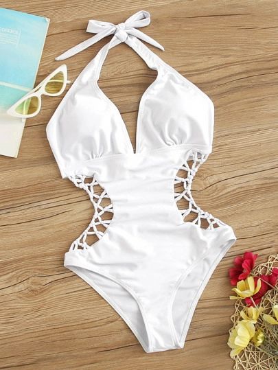 Wireless Bra Pattern, Latest One Piece, One Piece Swimsuit White, Halter One Piece Swimsuit, Bra Types, Beachwear For Women, Bustiers, One Piece For Women, Monokini