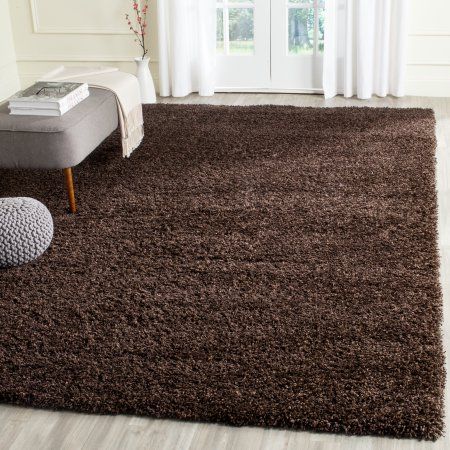 Safavieh California Solid Plush Shag Area Rug or Runner, Brown Brown Shag Rug, Brown Carpet, Shag Carpet, Taupe Rug, Solid Area Rugs, Solid Rugs, Brown Area Rug, Grey Carpet, Shag Area Rug