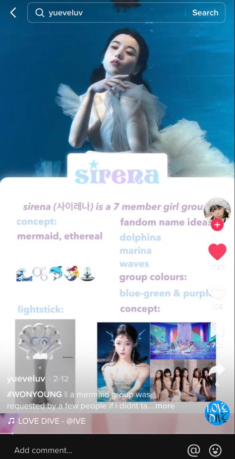 Siren Logo Kpop, Kpop Mermaid Concept, K Pop Group Ideas, Kpop Group Concept Ideas, Student Council Campaign Posters, Student Council Campaign, Kpop Group Names, Group Names Ideas, Group Names