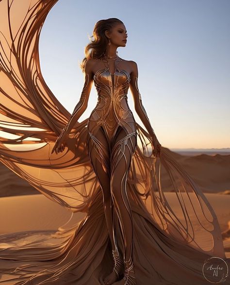 Fantasy Dresses, Goddess Dress, Exotic Fashion, Beautiful Costumes, Fantasy Gowns, Fairytale Dress, Fantasy Dress, Arte Fantasy, Training Equipment