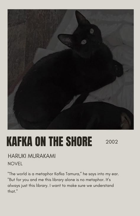 fav book #book #Booktok #harukimurakami #murakami #kafka #kafkaontheshore #literature #wallart #polaroid Kafka On The Shore Wallpaper, Haruki Murakami Books Aesthetic, Literature Posters Aesthetic, Haruki Murakami Kafka On The Shore, Murakami Books Aesthetic, Kafka On The Shore Art, Kafka On The Shore Aesthetic, Kafka On The Shore Book, Kafka On The Shore Quotes