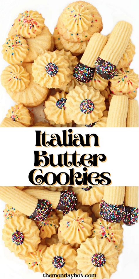 Cookie Press Recipes, Italian Butter, Italian Butter Cookies, Italian Christmas Cookies, Italian Cookie Recipes, Cookie Recipes Homemade, Spritz Cookies, Lost 100 Pounds, Quit Drinking