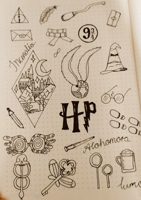 Easy Harry Potter Drawings For Beginners, Harry Potter Doodles Drawings Easy, How To Draw Hogwarts, Harry Potter Aesthetic Doodles, Simple Harry Potter Drawings Easy, Simple Harry Potter Drawings, Draco Malfoy Drawing Pencil Easy, Harry Potter Sketch Ideas, Hogwarts Doodle