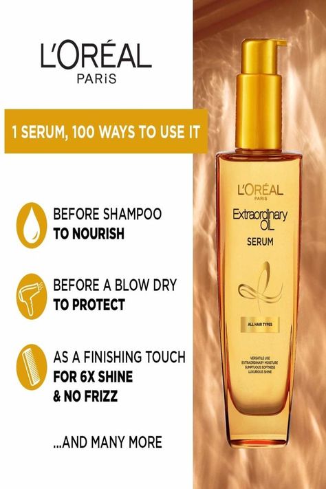 Loreal Hair Serum, Best Hair Serums, Diy Hair Serum, Hair Serums, Best Hair Serum, Loreal Hair Color, Wow Hair Products, Overnight Hairstyles, Hair Color Streaks